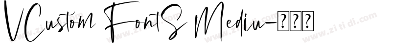 VCustom FontS Mediu字体转换